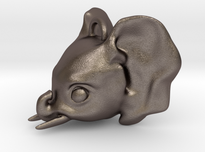 Baby Elephant Pendant 3d printed