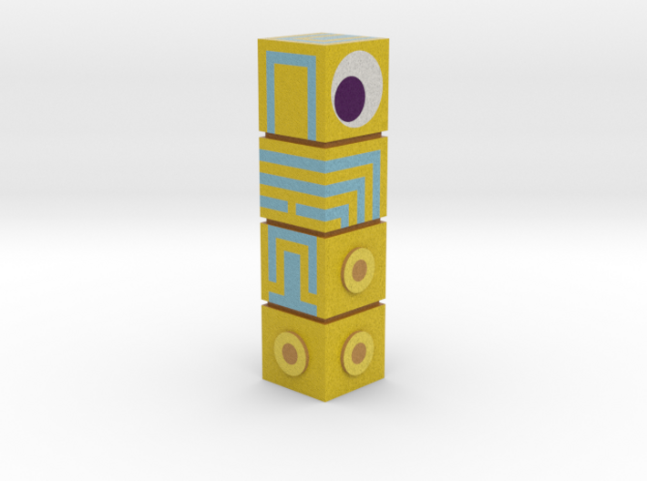 Moument Valley - The Totem figurine (colour) 3d printed
