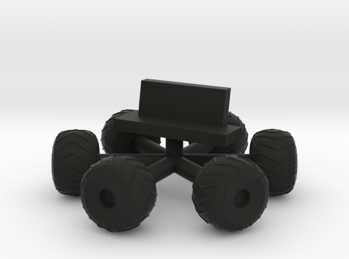 Space 1999 Moonbuggy Wheels and Seats Dinky Scaled 3d printed