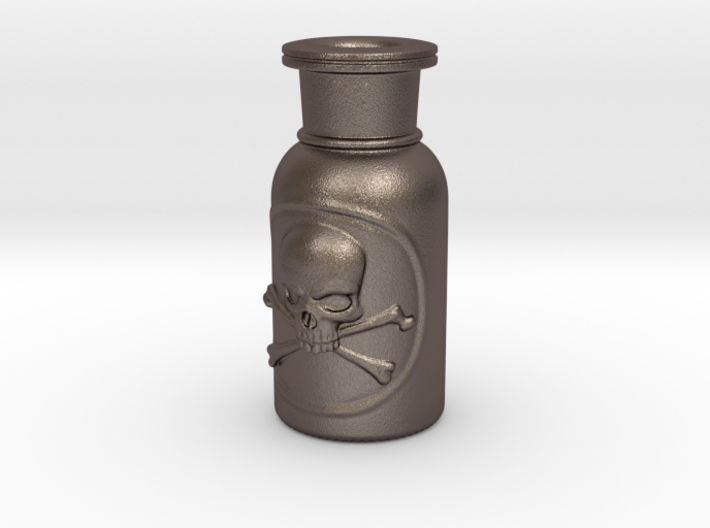 Skull and Crossbones Poison Bottle 3d printed
