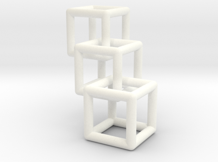 3D Cubes Pendant 3d printed