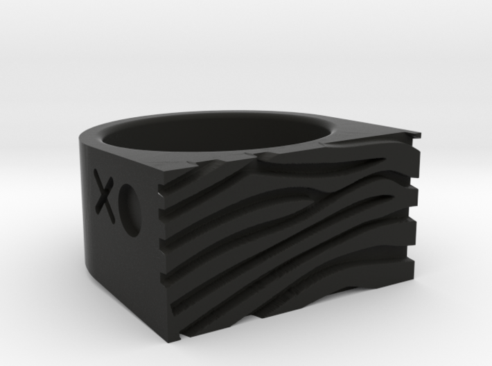 Zebra Ring 3d printed