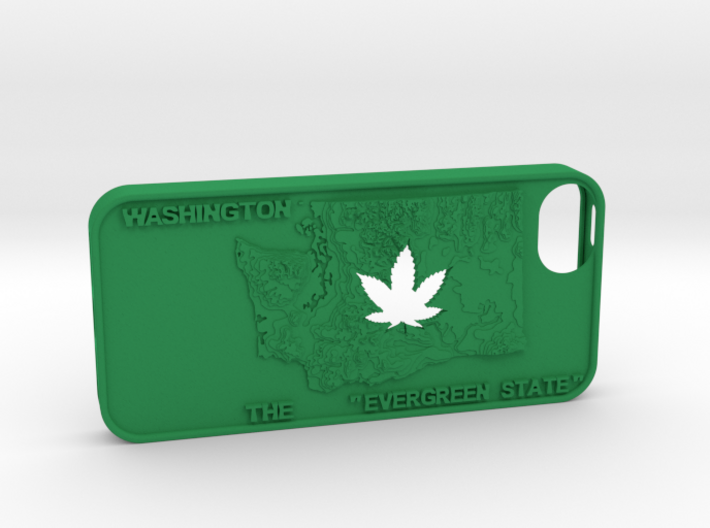 iPhone 5 Washington Marijuana Leaf 3d printed 