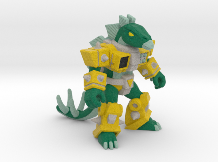 Stab-Happy Stegosaur (Color Sandstone) 3d printed 