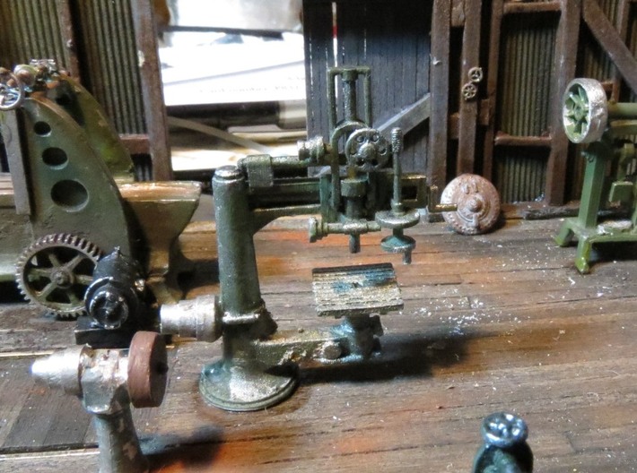 HO Scale Radial Drill Press 3d printed Add a caption...