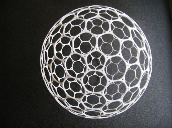 Geosphere ball 15cm holes 3d printed 