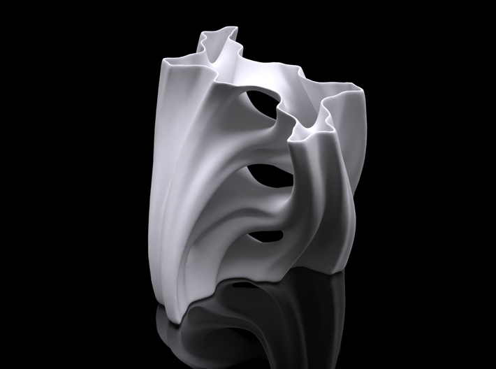  Julia Vase #001 - Aqua 3d printed Preview render
