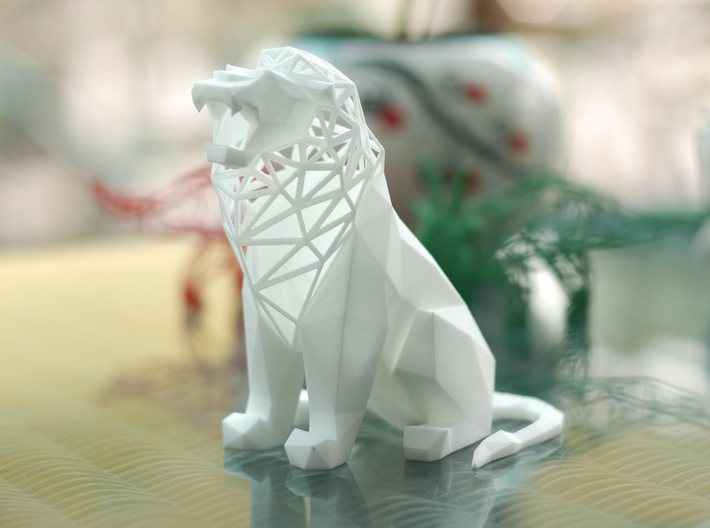 Roaring Lion 3d printed Real product 3d printed by Shapewyays