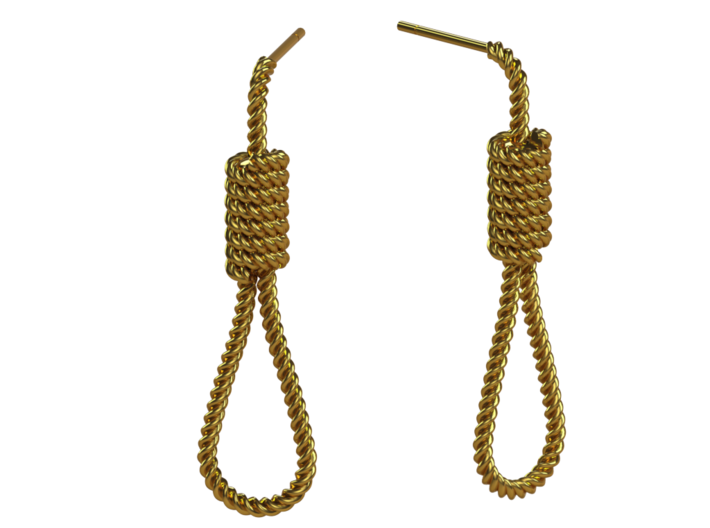 Halloween Hanging Rope Earrings 3d printed 