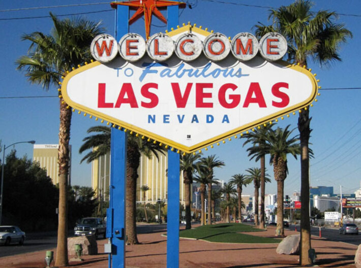 Las Vegas welcome (n-scale) 3d printed 