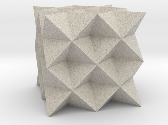 64 Tetrahedron Grid 3d printed