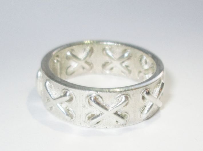 Lace-up Ring - Sz. 9 3d printed 