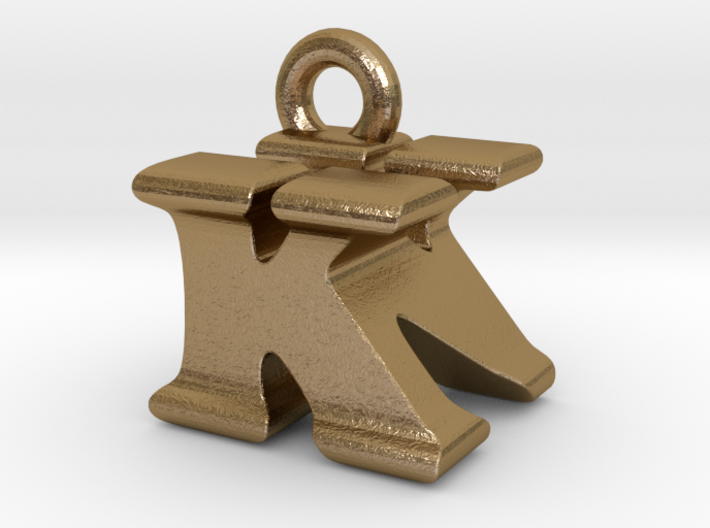 3D Monogram Pendant - KNF1 3d printed