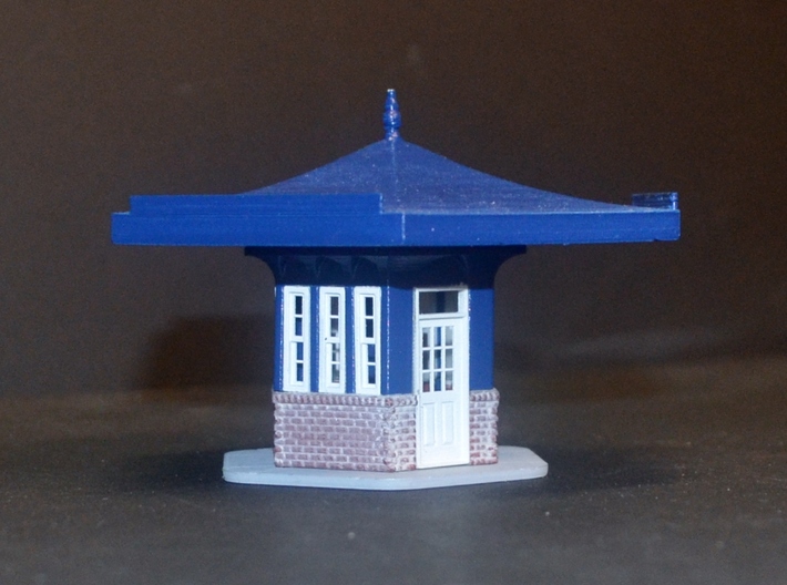 Gulf Hex Gas Station Windows 3d printed Gas station complete