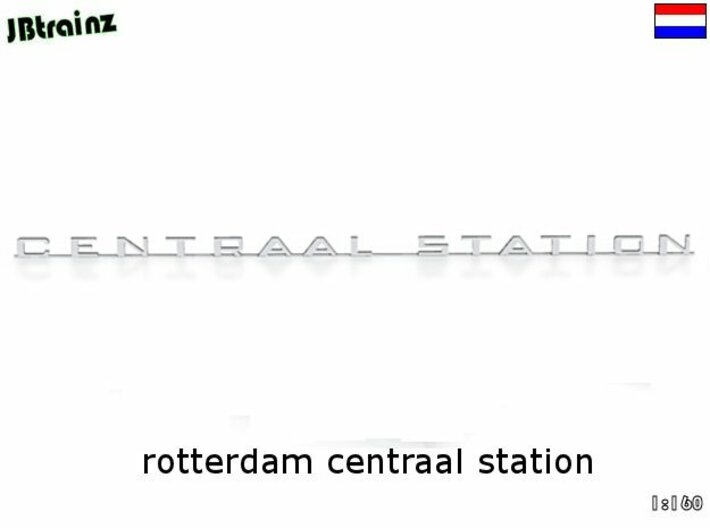 Rotterdam Centraal Station (n-scale) 3d printed 