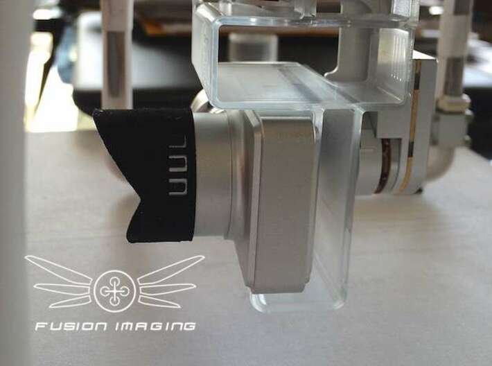 2x. DJI Phantom Vision 2 + Lens Hood 3d printed DJI Phantom Vision 2 + (plus) Lens Hood