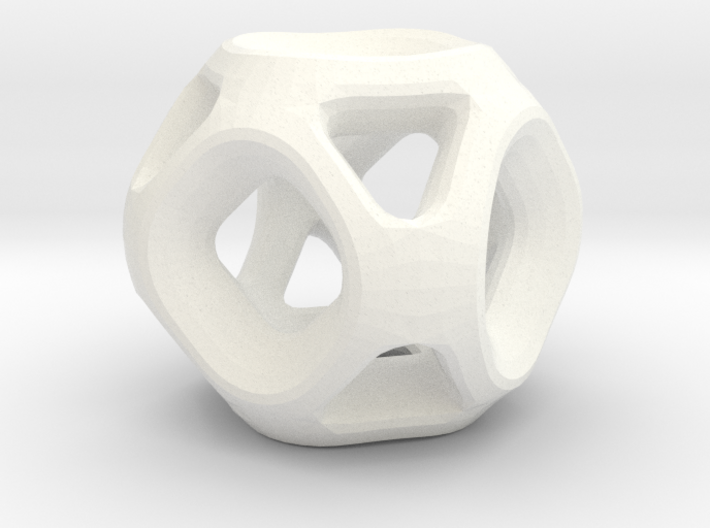 Geodesic Accent Sculpture 3d printed