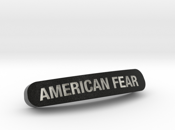 AMERICAN FEAR Nameplate for SteelSeries Rival 3d printed