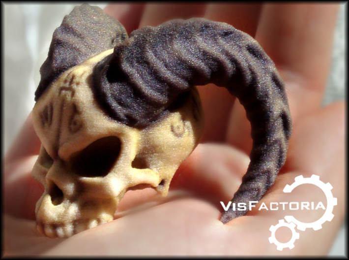 Horned Demonic Skull, Matilda 3d printed 