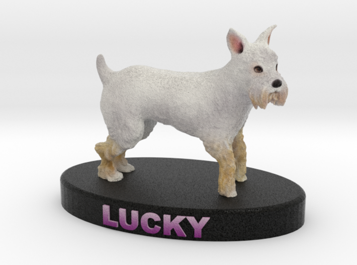 Custom Dog Figurine - Lucky 3d printed