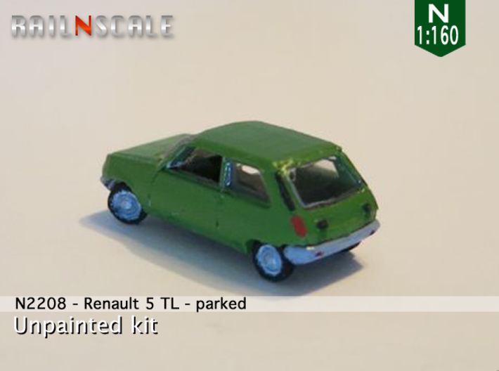Renault 5 TL - Parked (N 1:160) 3d printed 