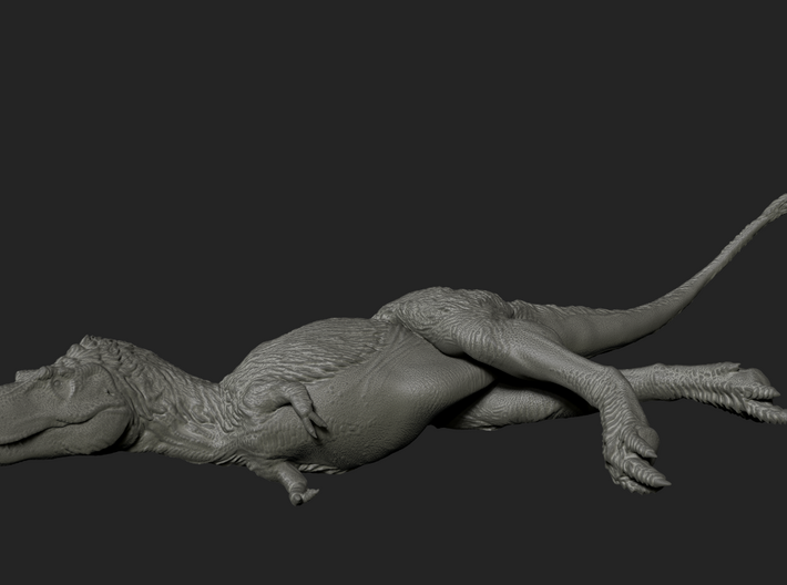 Relaxing Albertosaurus sarcophagus - 1/72 3d printed Zbrush render of the model