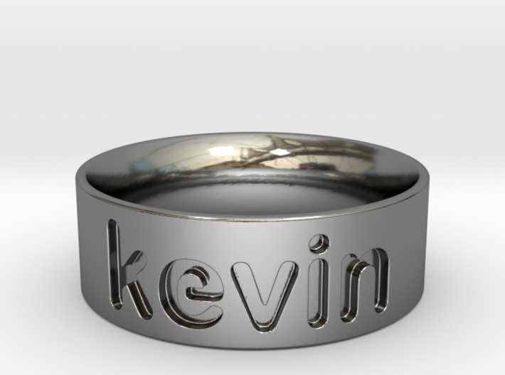 Personalized silver ring 3d printed