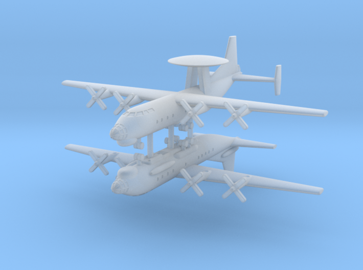 1/700 AN-12BK-PPS &amp; Shaanxi Y-8 Aircraft (x2) 3d printed 1/700 AN-12BK-PPS &amp; Shaanxi Y-8 Aircraft (x2)