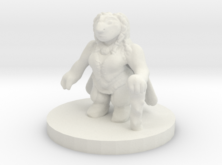Dwarf Druid Miniature 3d printed 