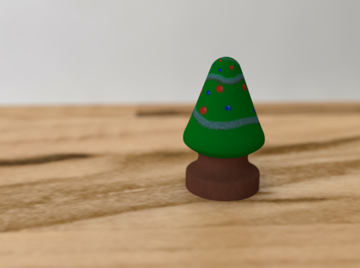French Christmas Tree 3d printed This is a mockup of the tree printed in full color. 