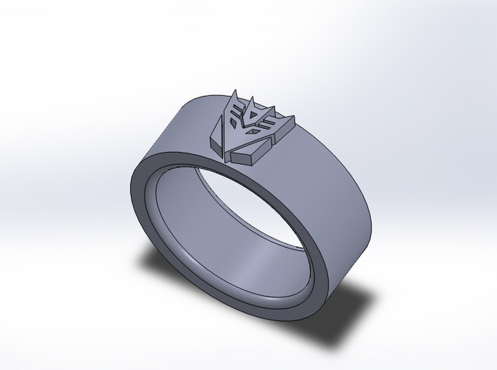 Decepticon Ring 3d printed 