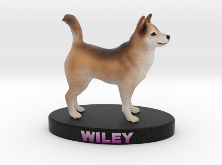 Custom Dog Figurine - Wiley 3d printed