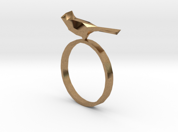 Poly-Bird Ring 5 3d printed 