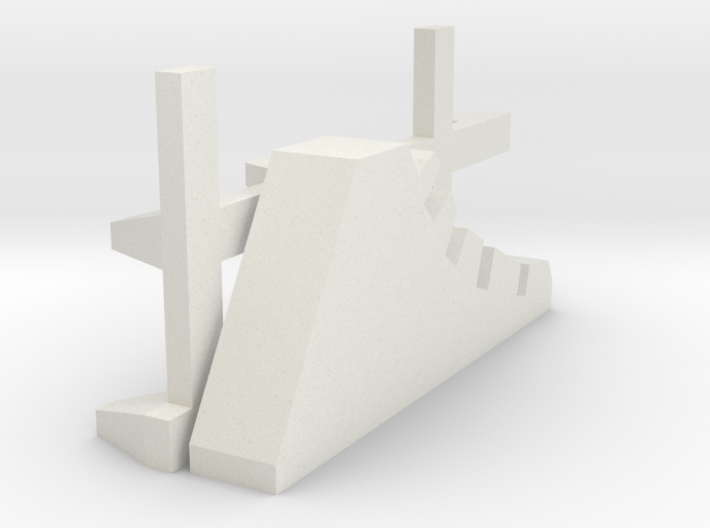 1-160 Scale Road Block Dragon Teeth (you need 2) 3d printed