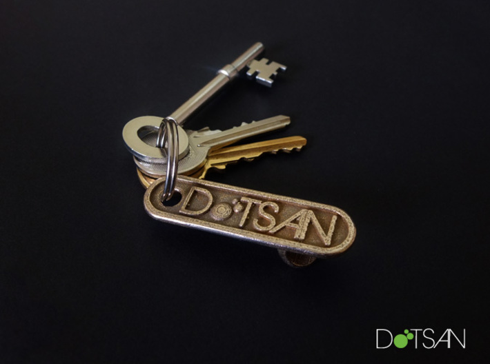 Personalized Bottle Opener Keychain 3d printed