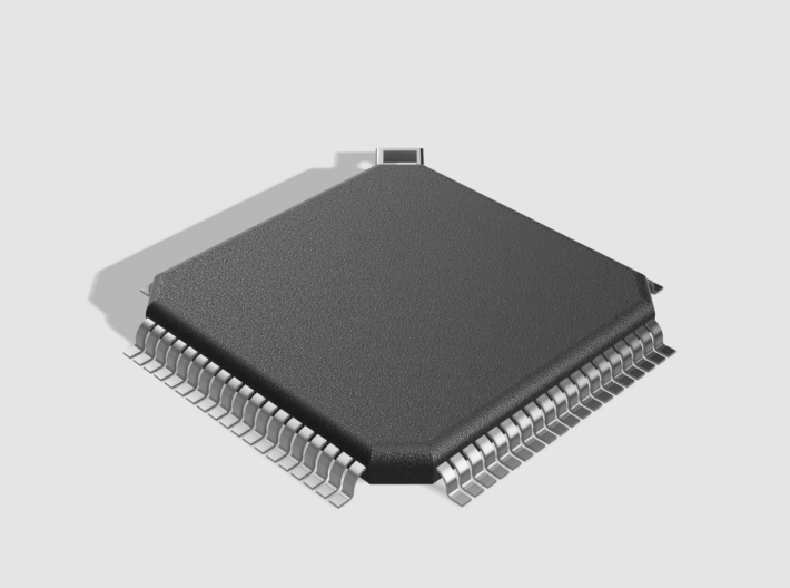 80-Pin SMT IC Pendant 3d printed 