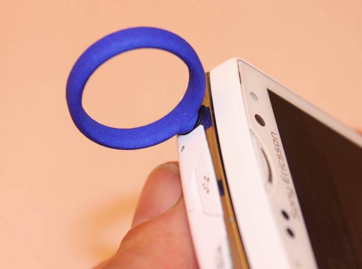 MOBILE PHONE TEXTING SECURITY RING 3d printed Mobile phone texting security ring.