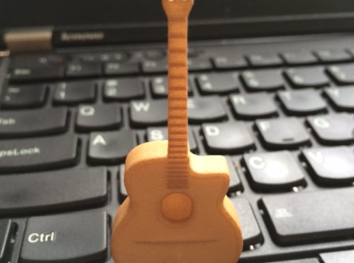Gipsy Jazz Guitar (Selmer style) 3d printed Orange Strong an Flexible Polished