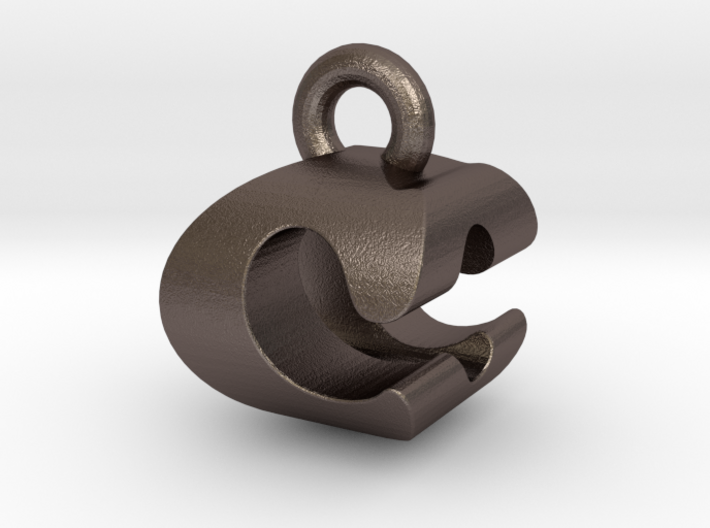 3D Monogram Pendant - COF1 3d printed