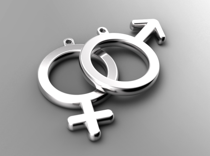 Female - Venus - Gender Symbol 3d printed Artist rendering