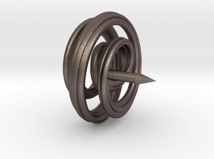 Mobius Spiral Tie Tack Pin 3d printed