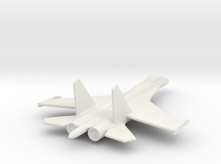 Su-27 Flanker B Russian Jet 1/285 scale 3d printed