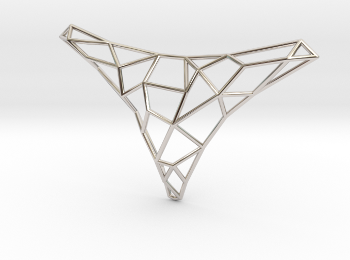 Polygon necklace 3d printed