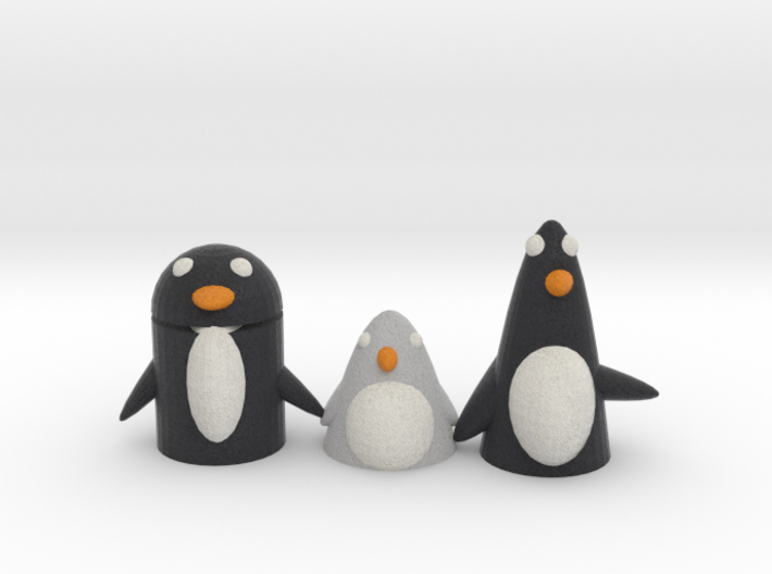 A Penguin Family Version 3 3d printed