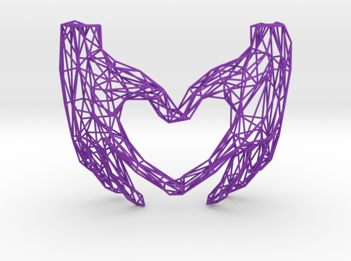 Heart Hands Wired 3d printed