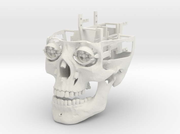 Full Animatronic Skull 3d printed