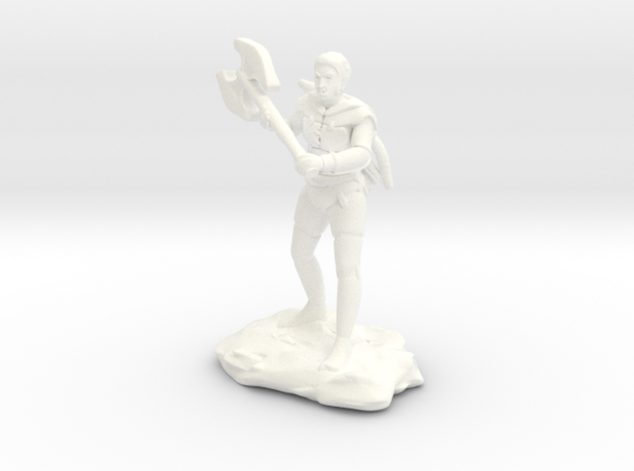 Half Orc Ranger With Greataxe and Shortbow 3d printed 