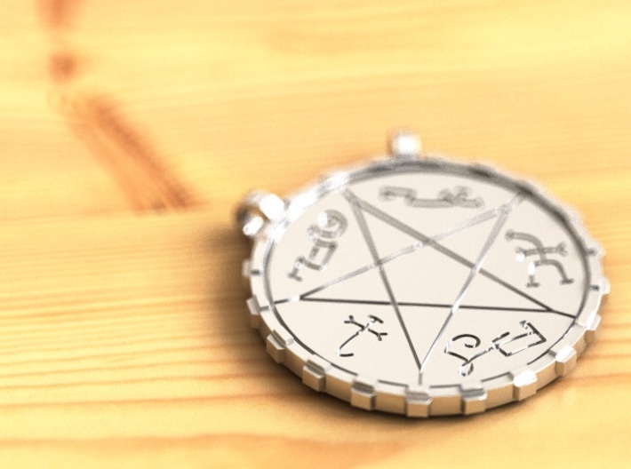 Devil's trap pendant 3d printed