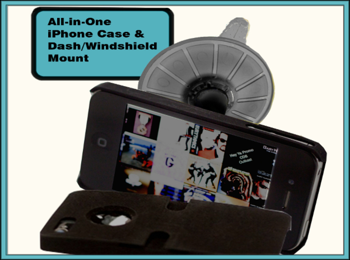iPhone 6+/6 PLUS Dash/Windshield Mountable Case 3d printed iPhone Case, Suction Cup, Suction Cup Adapter, Dash Mounting Kit