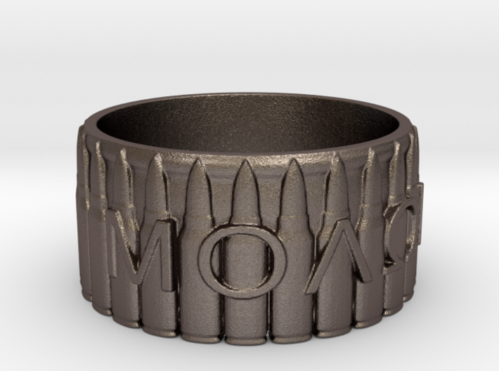 MOLON LABE, Come And Take Them, Ring Size 9 3d printed